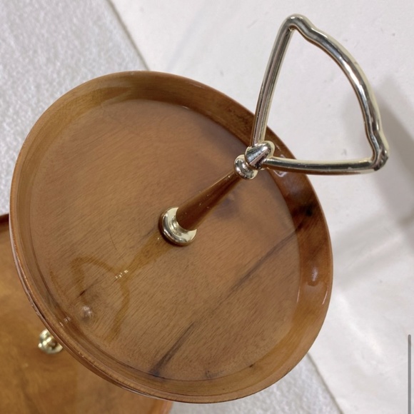 Vintage Hand Crafted In Sydney By The Sea Myrtlewood Two Tier Serving Tray - Picture 10 of 14